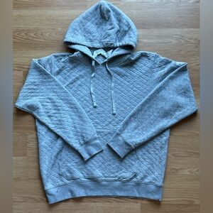 Alo Yoga Grey Quilted Stadium Hoodie